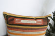 andmade Anatolian Kilim Cushion Cover with Insert 40 x 60cm | Vintage Turkish Wool Lumbar Pillow | Organic Cotton Back | TK26-C1124- Rugs Direct NZ 