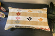 Handmade Turkish Kilim Cushion 30 x 50cm , Vintage Wool Lumbar Cushion with Insert,  Organic Cotton Back- Rugs direct New Zealand 