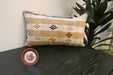Handmade Turkish Kilim Cushion 30 x 50cm , Vintage Wool Lumbar Cushion with Insert,  Organic Cotton Back- Rugs direct New Zealand 