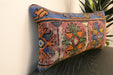 Handmade Turkish Kilim Cushion 30 x 50cm, Vintage Wool Lumbar Cushion with Insert, Organic Cotton Back- Rugs Direct New Zealand 