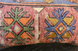 Handmade Turkish Kilim Cushion 30 x 50cm, Vintage Wool Lumbar Cushion with Insert, Organic Cotton Back- Rugs Direct New Zealand 
