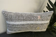Handmade Turkish Kilim Cushion 30 x 50cm, Vintage Wool Lumbar Cushion with Insert, Organic Cotton Back- Rugs Direct New Zealand 
