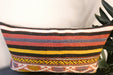 Handmade Turkish Kilim Cushion 30 x 50cm | Vintage Wool Lumbar Cushion with Insert | Organic Cotton Back | TK26-C969- Rugs Direct 