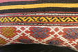 Handmade Turkish Kilim Cushion 30 x 50cm | Vintage Wool Lumbar Cushion with Insert | Organic Cotton Back | TK26-C969- Rugs Direct 