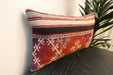 Handmade Turkish Kilim Cushion 30 x 50cm Vintage Wool Lumbar Cushion with Insert Organic Cotton Back Rugs Direct New zealand 