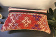 Handmade Turkish Kilim Cushion 30 x 50cm Vintage Wool Lumbar Cushion with Insert Organic Cotton Back Rugs Direct Newzealand 