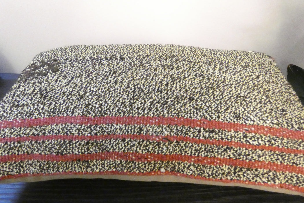 Handmade Turkish Kilim Cushion 30 x 50cm, Vintage Wool Lumbar Cushion with Insert , Organic Cotton Back- Rugs Direct New Zealand 