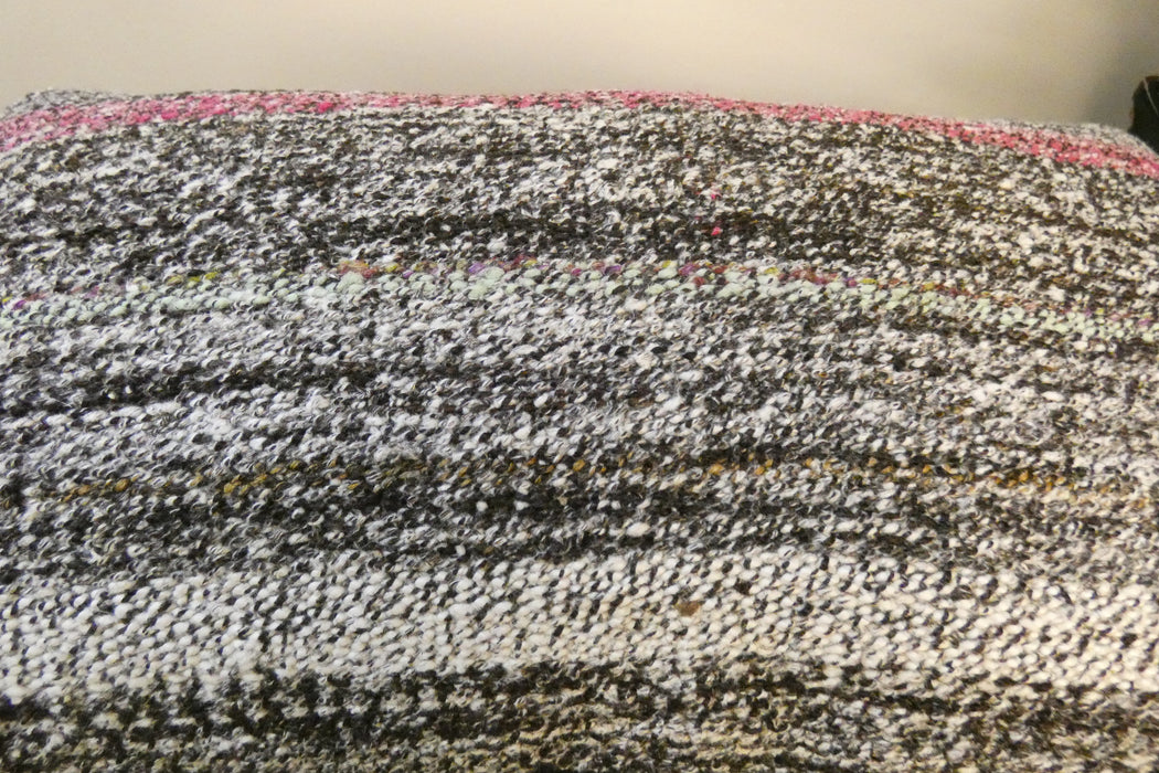 Handmade Turkish Kilim Cushion 30 x 50cm , Vintage Wool Lumbar Cushion with Insert , Organic Cotton Back- Rugs Direct New Zealand 