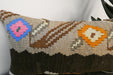 Handmade Turkish Kilim Cushion 30 x 50cm, Vintage Wool Lumbar Cushion with Insert , Organic Cotton Back- Rugs Direct New Zealand 