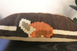 Handmade Turkish Kilim Cushion 30 x 50cm, Vintage Wool Lumbar Cushion with Insert , Organic Cotton Back- Rugs Direct New Zealand 