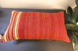 Handmade Turkish Kilim Cushion 30 x 50cm,  Vintage Wool Lumbar Cushion with Insert, Organic Cotton Back- Rugs Direct New Zealand 