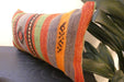 Handmade Turkish Kilim Cushion 30 x 50cm, Vintage Wool Lumbar Cushion with Insert, Organic Cotton Back- Rugs Direct New Zealand 