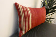 Handmade Turkish Kilim Cushion 30 x 50cm | Vintage Wool Lumbar Cushion with Insert | Organic Cotton Back | Rugs Direct New Zealand 