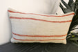 Handmade Turkish Kilim Cushion 30 x 50cm,  Vintage Wool Lumbar Cushion with Insert, Organic Cotton Back- Rugs Direct New Zealand 