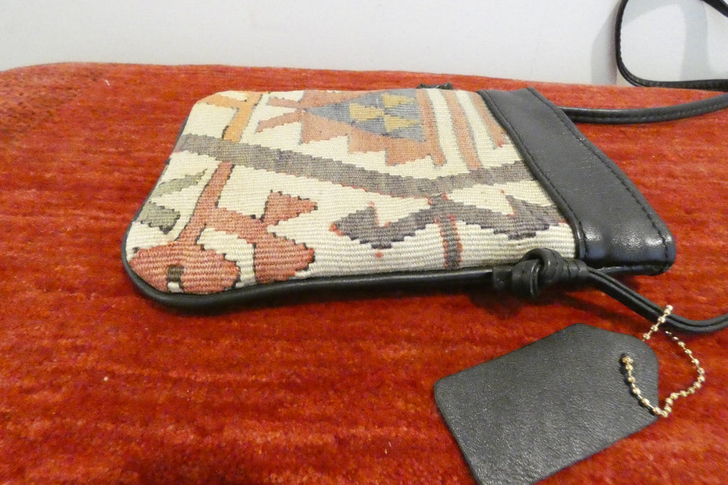 One-of-a-Kind Anatolian Kilim Mini Crossbody Bag "Timur"- Rugs Direct 