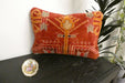 Handmade Anatolian Rug Cushion Cover with Insert 40 x 60cm | Vintage Turkish Wool Lumbar Pillow | Organic Cotton Back | Rugs direct 