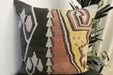 Handmade Turkish Kilim Cushion Cover 60 x 60cm with Insert | Original Anatolian Kilim | Organic Cotton Backing - Rugs Direct New Zealand