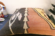 Handmade Turkish Kilim Cushion Cover 60 x 60cm with Insert | Original Anatolian Kilim | Organic Cotton Backing - Rugs Direct New Zealand