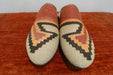 One-of-a-Kind Turkish Kilim Slip-On Shoes Size: 41  "Toprak"- Rugs direct 