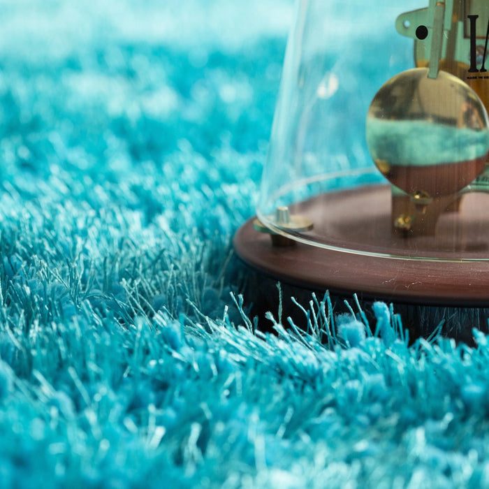 Dream Shaggy Turquoise Colour Turkish Rug Size: 120 x 170cm- Rugs Direct 
