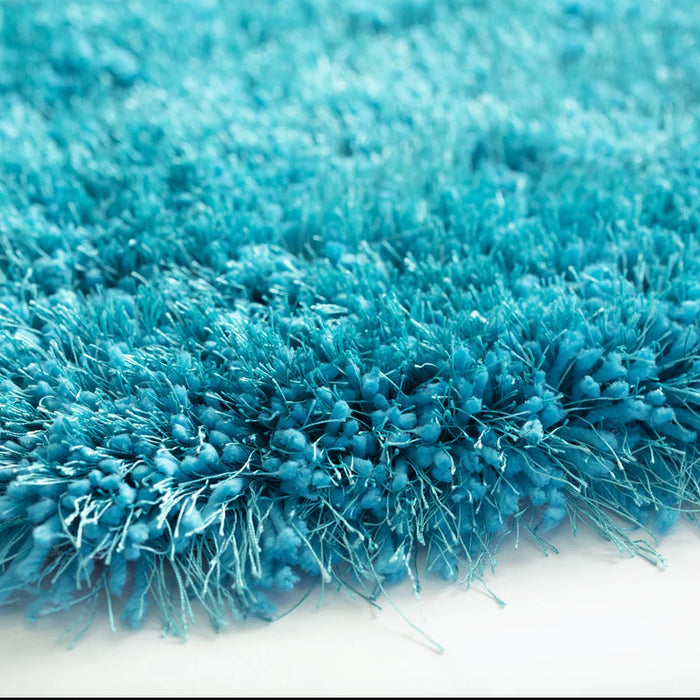Dream Shaggy Turquoise Colour Turkish Rug Size: 120 x 170cm- Rugs Direct 