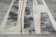 Abstract Balance Flowing Line Contemporary Aroha Rug - Rugs Direct