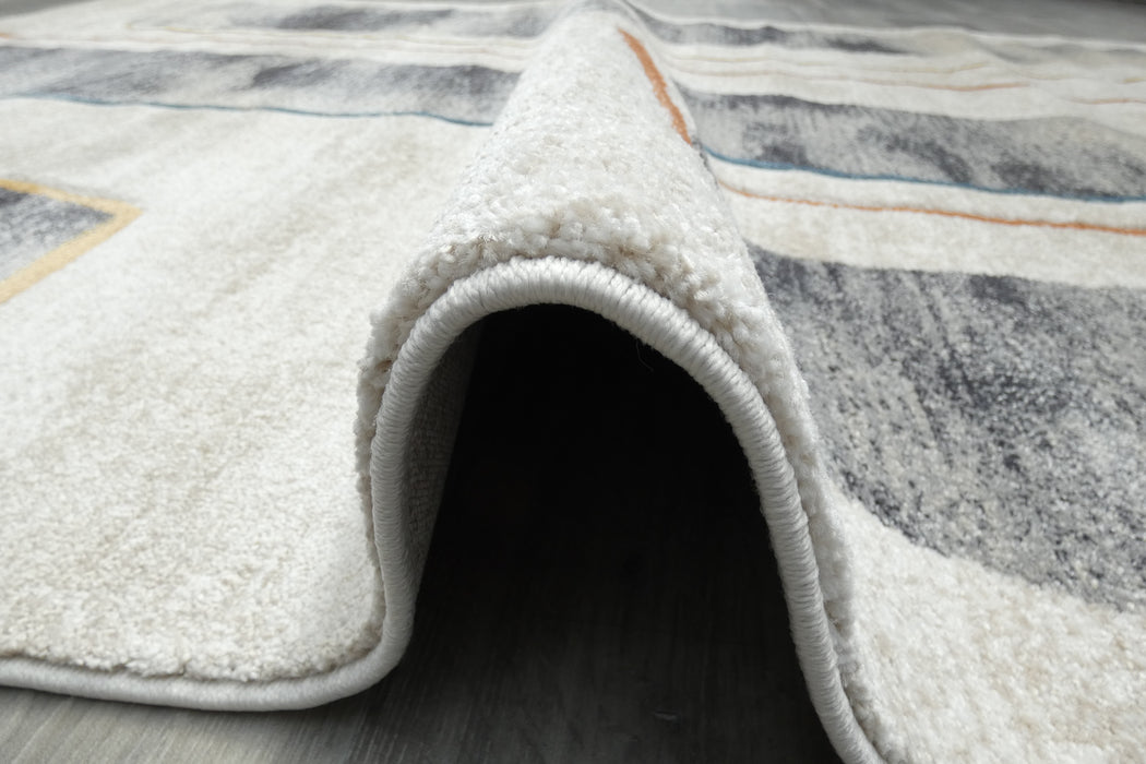 Abstract Balance Flowing Line Contemporary Aroha Rug - Rugs Direct