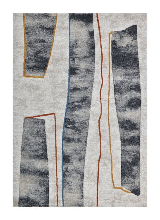 Abstract Balance Flowing Line Contemporary Aroha Rug - Rugs Direct