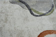 Retro Distressed Abstract Stone Shapes Aroha Rug- Rugs Direct 