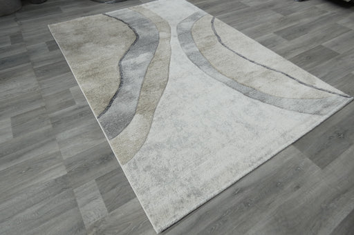 Contemporary Abstract Curved Waves Aroha Rug- RUGS DIRECT 