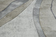 Contemporary Abstract Curved Waves Aroha Rug- RUGS DIRECT 