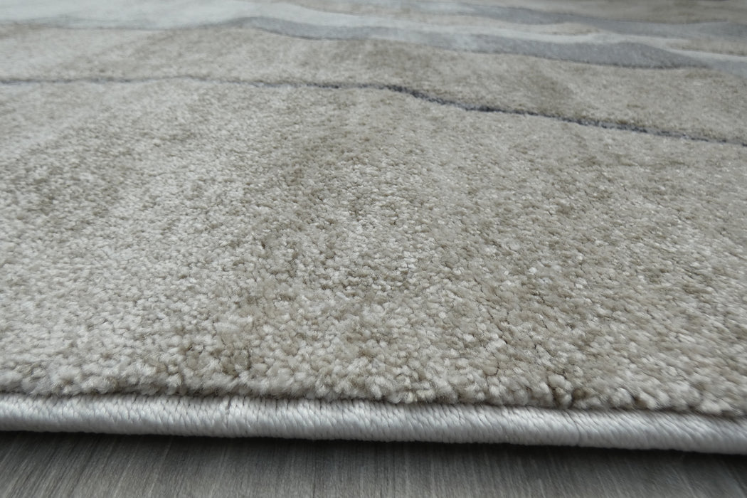 Contemporary Abstract Curved Waves Aroha Rug- RUGS DIRECT 