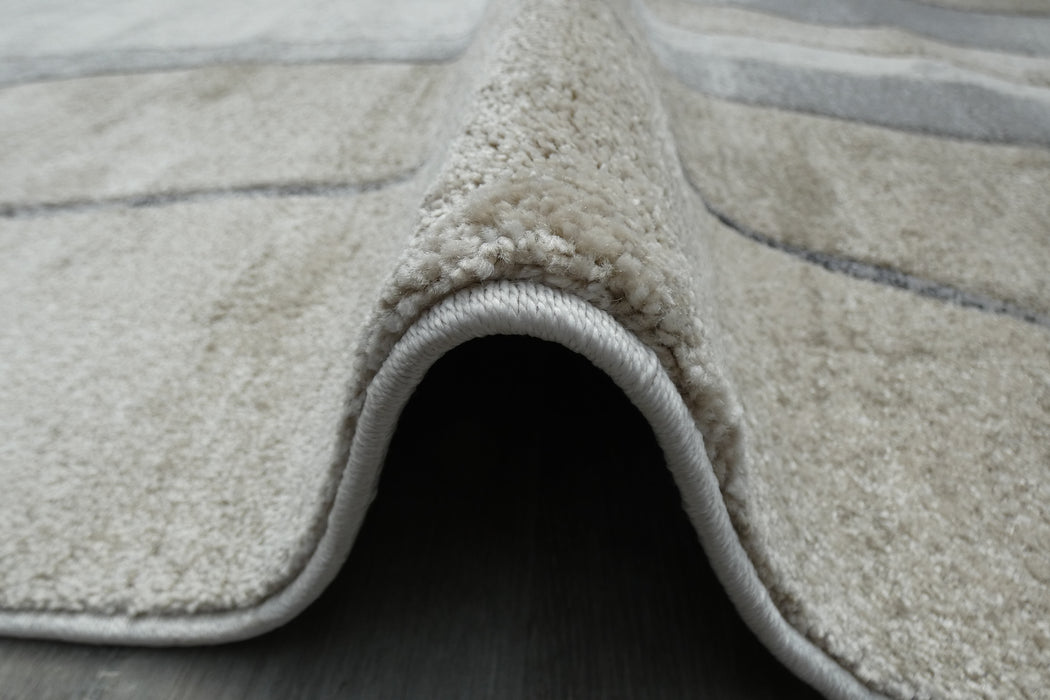 Contemporary Abstract Curved Waves Aroha Rug- RUGS DIRECT 