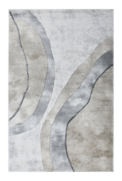 Contemporary Abstract Curved Waves Aroha Rug - Rugs Direct