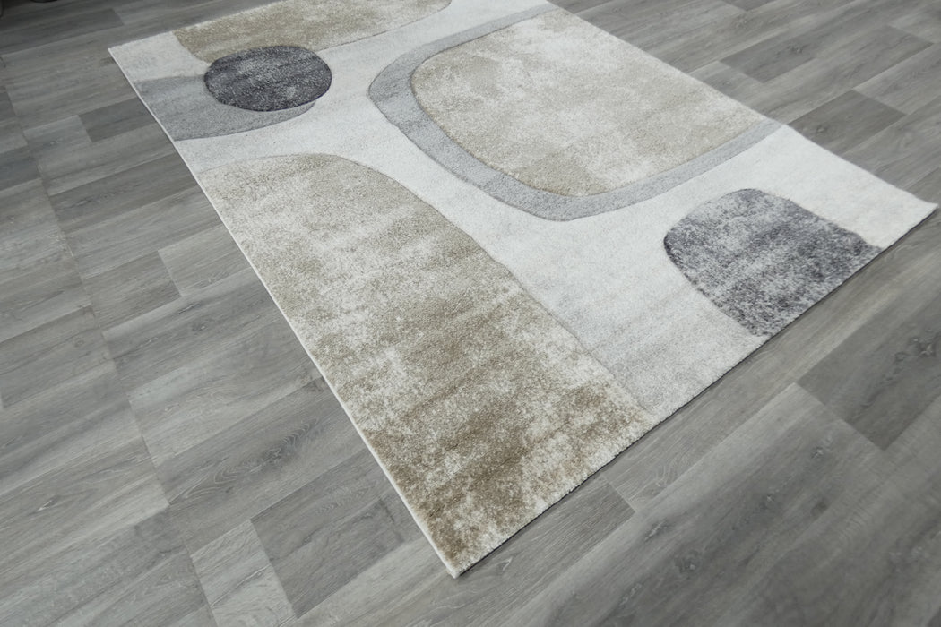 Contemporary Abstract Organic Pebble Aroha Rug- Rugs Direct 