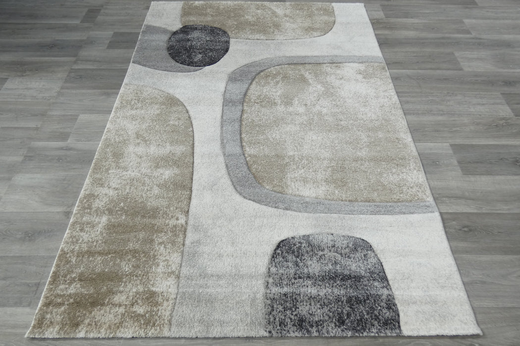 Contemporary Abstract Organic Pebble Aroha Rug- Rugs Direct 