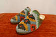 One-of-a-Kind Turkish Kilim Slip-On Shoes Size: 40  "Zagros"- Rugs Direct