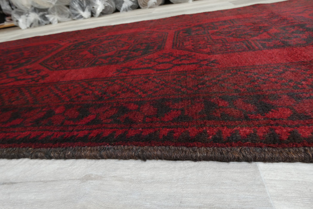 Shop authentic Afghan Bokhara hand-knotted wool hallway runners at Rugs Direct NZ. Traditional red Turkman Gul designs, handmade in Afghanistan. Rugs Direct NZ