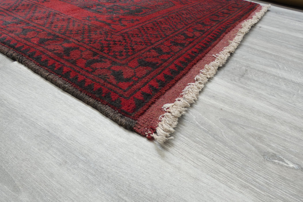 Shop authentic Afghan Bokhara hand-knotted wool hallway runners at Rugs Direct NZ. Traditional red Turkman Gul designs, handmade in Afghanistan. Rugs Direct NZ