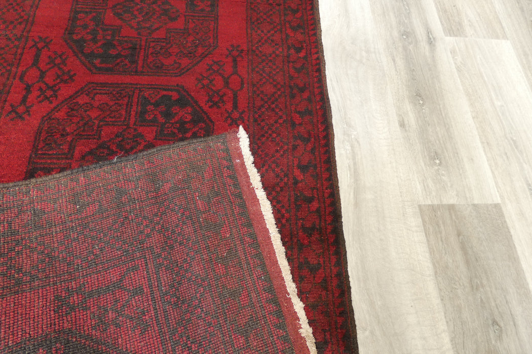 Shop authentic Afghan Bokhara hand-knotted wool hallway runners at Rugs Direct NZ. Traditional red Turkman Gul designs, handmade in Afghanistan. Rugs Direct NZ