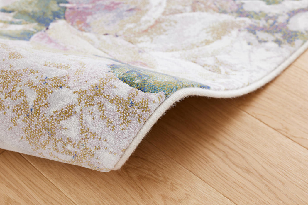 Mastercraft Floral Argentum Rug Modern Rug-Rugs Direct