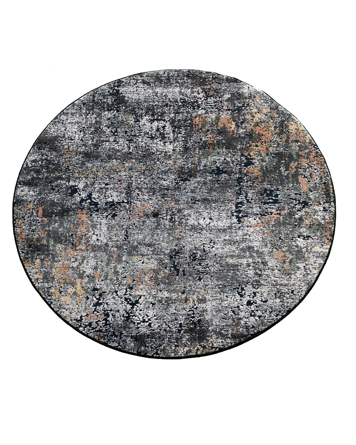 Round Large Rug Abstract Luxuriously Abstract Design Canyon Round Rug 52029-3535 — Rugs Direct