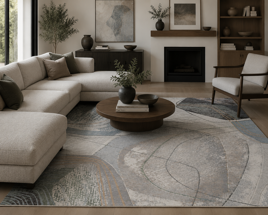 Contemporary Design Argentum Rug (63763-7656)
