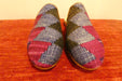 One-of-a-Kind Turkish Kilim Slip-On Shoes Size: 39 "Helin"- Rugs Direct 