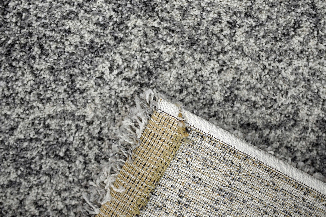 Mottled Speckled Grey Mehari Shaggy Rug — Rugs Direct
