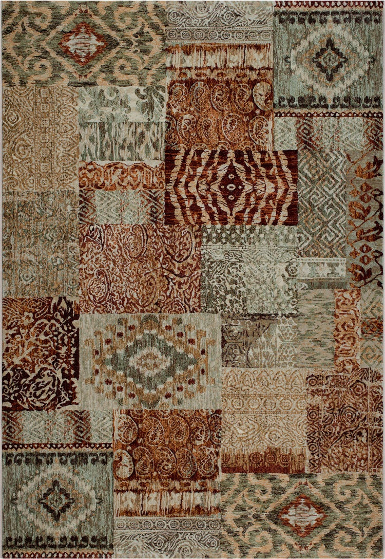 Patchwork Look Design Argentum Rug — Rugs Direct