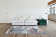 Multi Coloured Abstract Design Argentum Rug - Rugs Direct