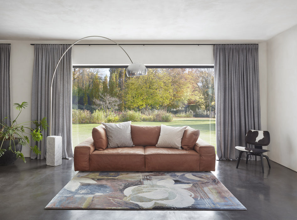 Modern Abstract Carved Floral Argentum Rug - Rugs Direct