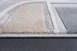 Galleria Modern Abstract Face Design Argentum Rug - Rugs Direct