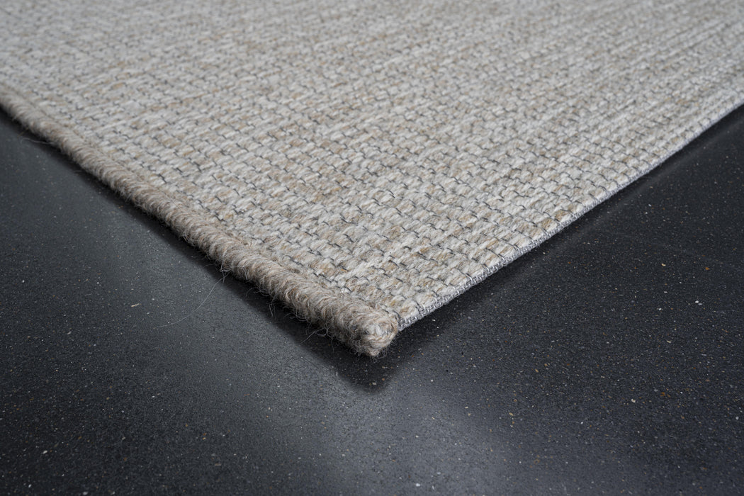 High Line Flat-weave  Pure Wool Beige Colour Rug Size: 200 x 290cm - Rugs Direct